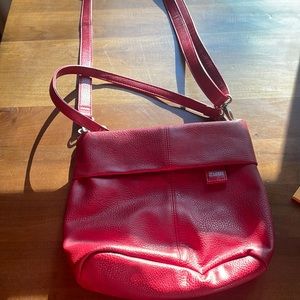 Zwei Tasche (bag) originally bought in Cologne Germany, red NWOT